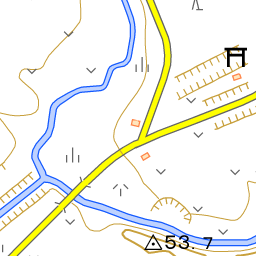 江辺頃別郵便局と日曹天塩 轍のあった道
