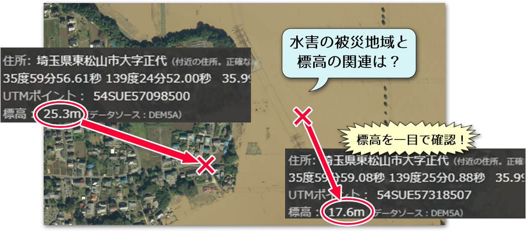 標高 住所の確認 地理院地図の使い方 国土地理院