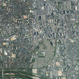 新潟市航空写真図 昭和44年台