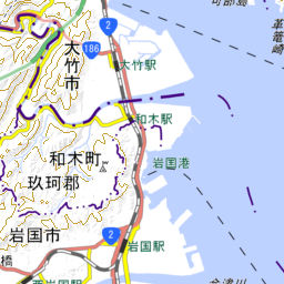 みんなの知識 ちょっと便利帳 隣接都道府県 隣接県 広島県と山口県の県境 瀬戸内海の甲島 かぶとじま を国土地理院の地図で見る
