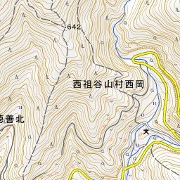 V字谷 等高線 徳島県の地形図 旅の情報 地理の世界から