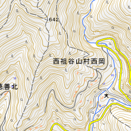 V字谷 等高線 徳島県の地形図 旅の情報 地理の世界から