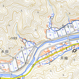 日和佐川 ひわさがわ 徳島県 川の地図