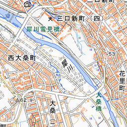 犀川（さいかわ／石川県）* – 川の地図