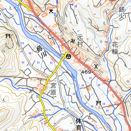 烏川 からすがわ 群馬県 川の地図