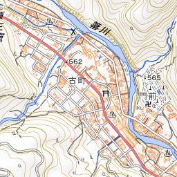 箒川 ほうきがわ 栃木県 川の地図