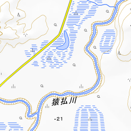 猿払川 さるふつがわ 北海道宗谷 川の地図